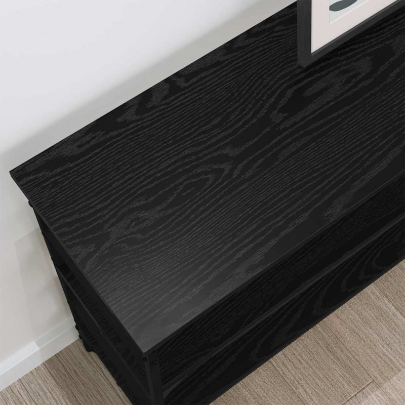 Konsola Czarny dąb 100 x 32 x 75 cm Materiał drewnopochodny