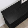 Konsola Czarny dąb 100 x 32 x 75 cm Materiał drewnopochodny