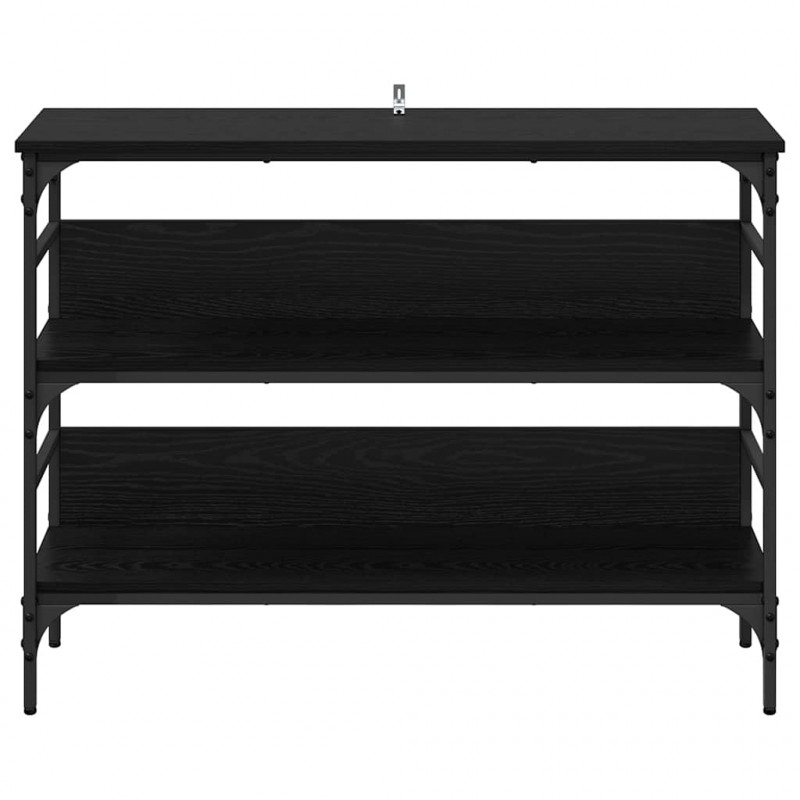 Konsola Czarny dąb 100 x 32 x 75 cm Materiał drewnopochodny