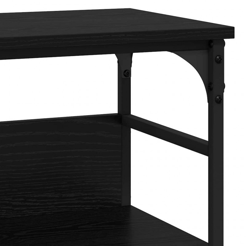 Konsola Czarny dąb 100 x 32 x 75 cm Materiał drewnopochodny