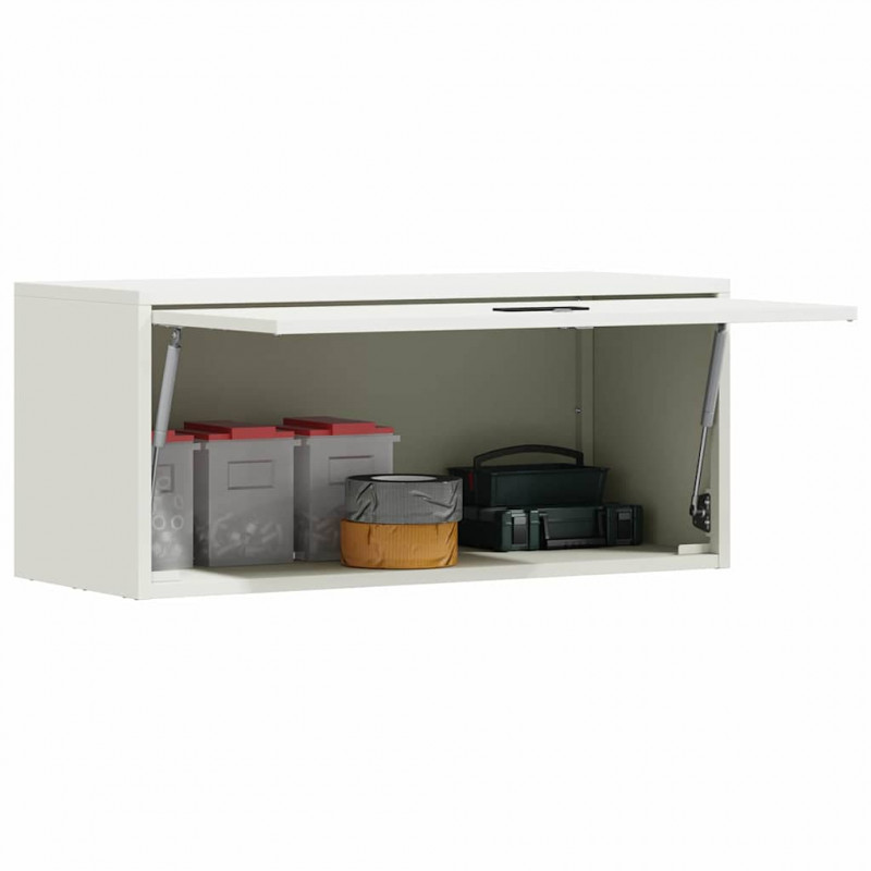 Szafka ścienna do garażu Biały 80 x 33 x 35 cm