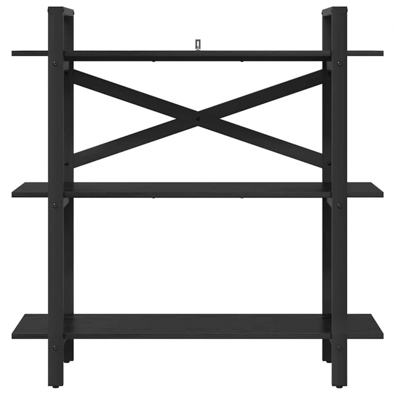 Półka na książki Czarny Dąb 100 x 33,5 x 102 cm