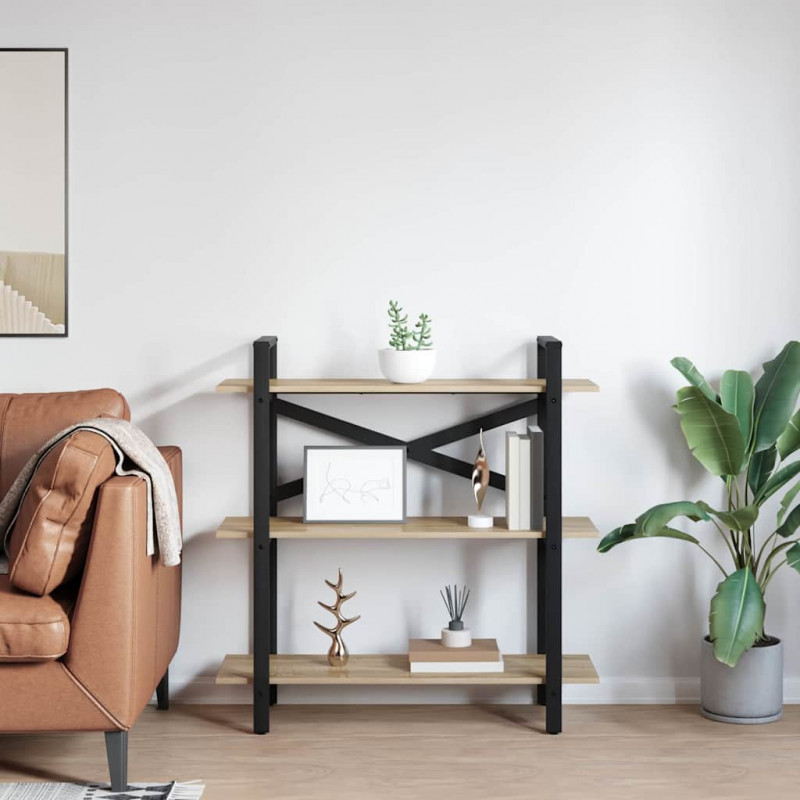 Półka na książki Dąb Sonoma 100 x 33,5 x 102 cm