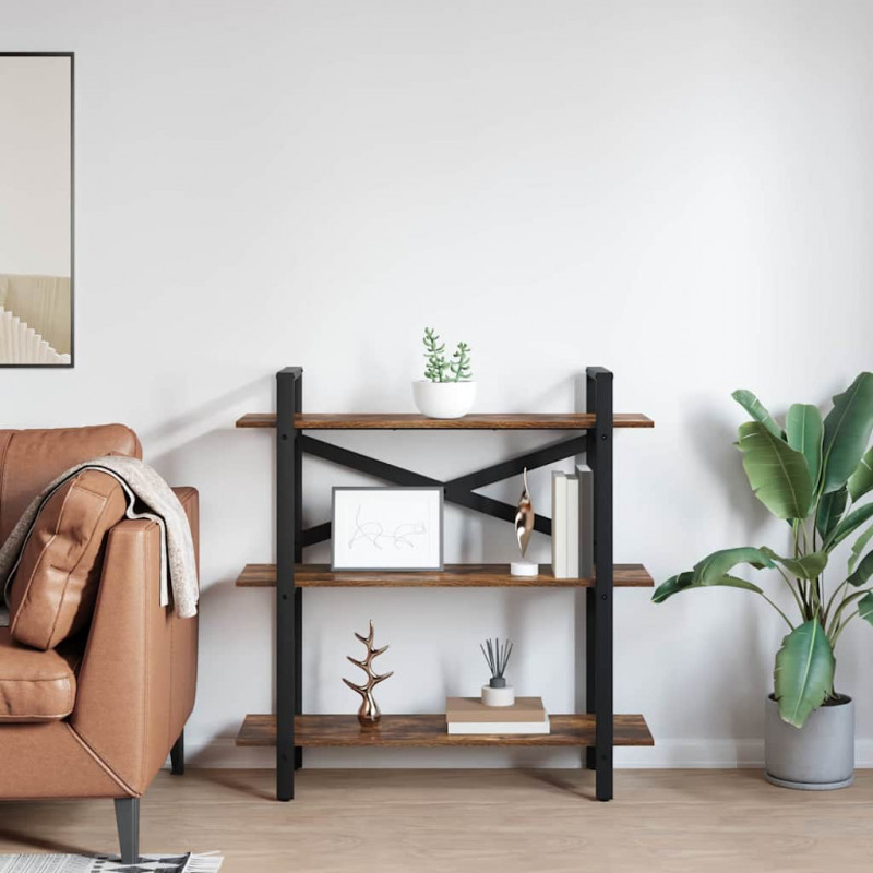 Półka na książki Dąb wędzony 100 x 33,5 x 102 cm