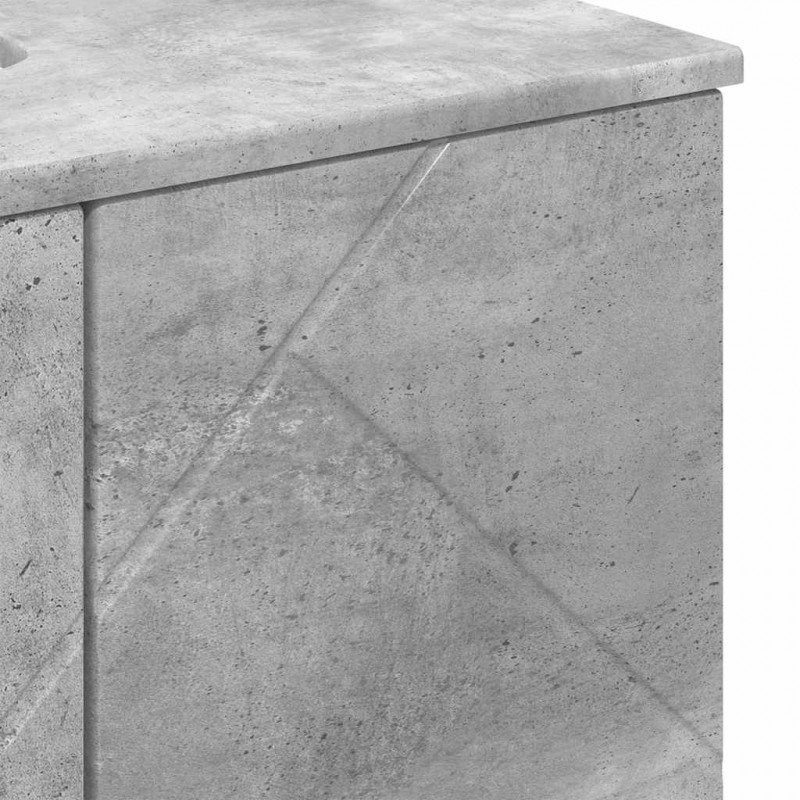 Szafka Łazienkowa z drzwiami Betonowy szary 61 x 35 x 64 cm