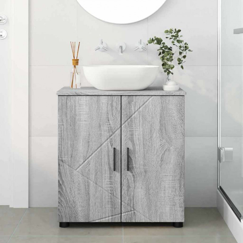 Szafka Łazienkowa z drzwiami Szary Sonoma 61 x 35 x 64 cm