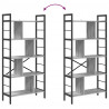 Półka na książki Szary Sonoma 75 x 30 x 156 cm