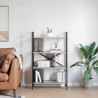 Półka na książki Szary Sonoma 75 x 30 x 123,5 cm