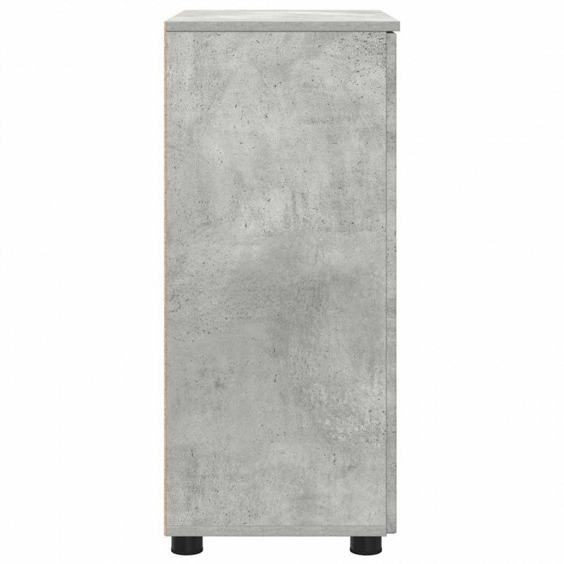 Szafka Łazienkowa z drzwiami Betonowy szary 60 x 35 x 80 cm