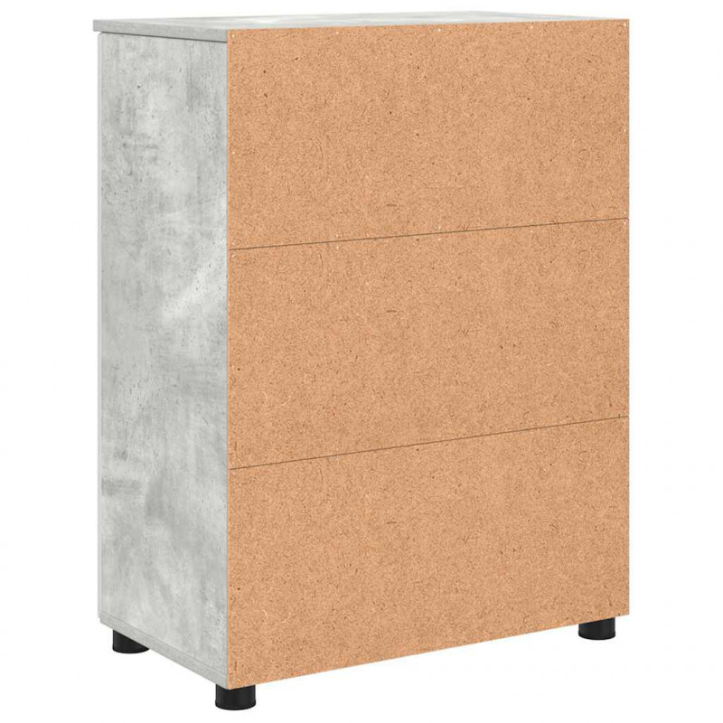 Szafka Łazienkowa z drzwiami Betonowy szary 60 x 35 x 80 cm