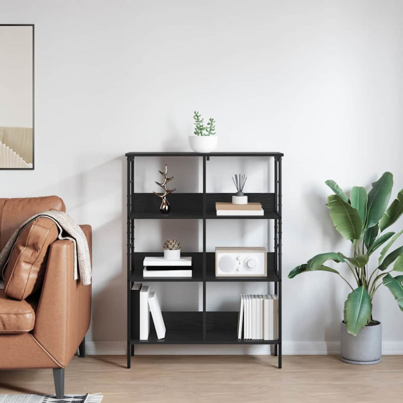 Półka na książki Czarny Dąb 82 x 32 x 112 cm