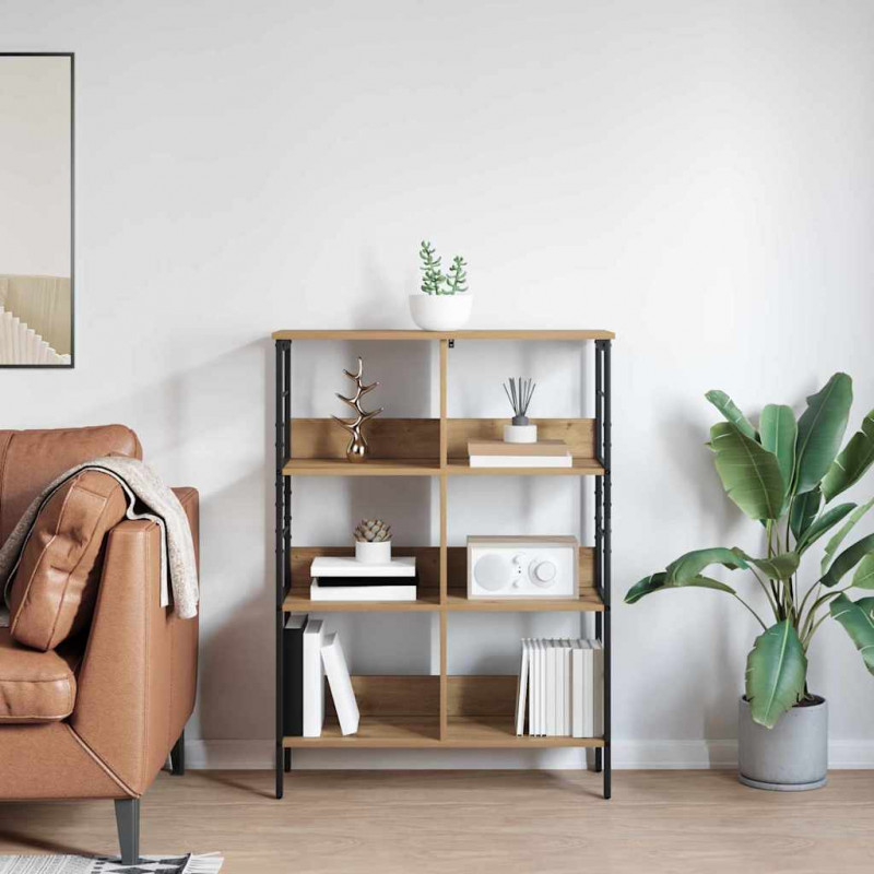 Półka na książki Dąb rzemieślniczy 82 x 32 x 112 cm