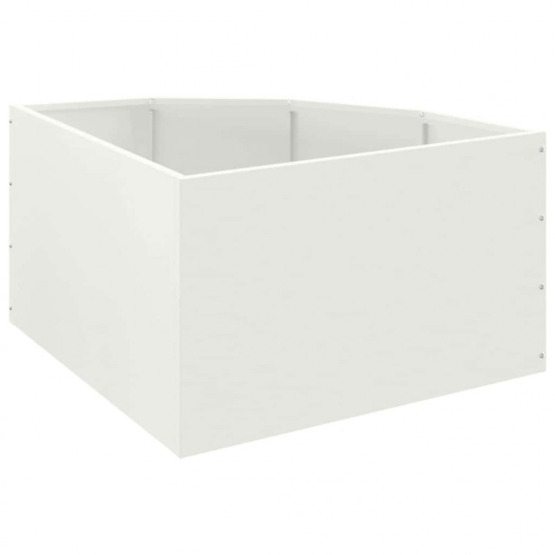 Doniczka Różnorożna Biały 60 x 60 x 35 cm Stal
