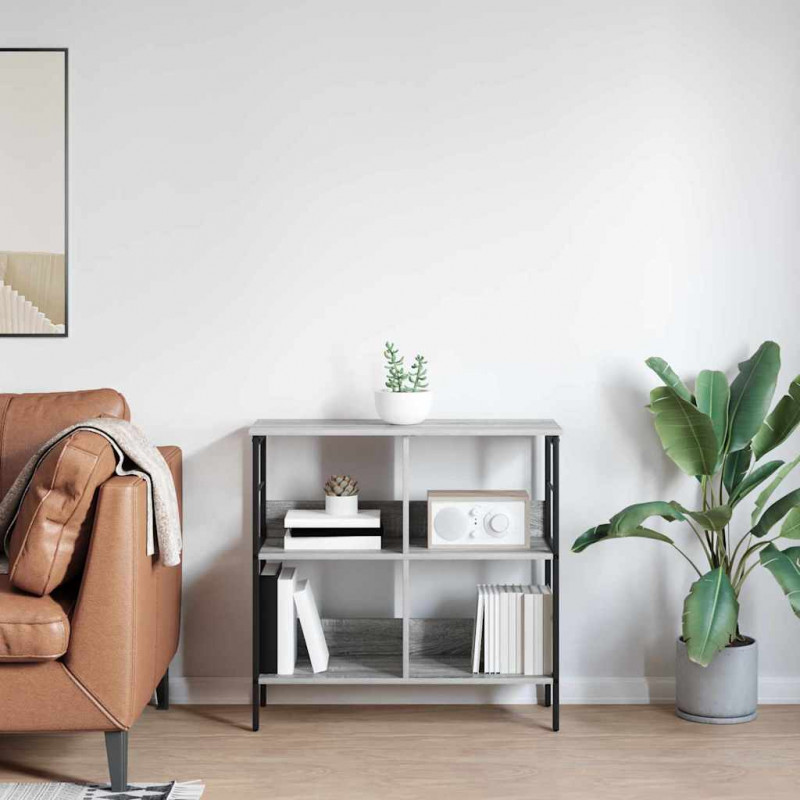 Półka na książki Szary Sonoma 82 x 32 x 79 cm
