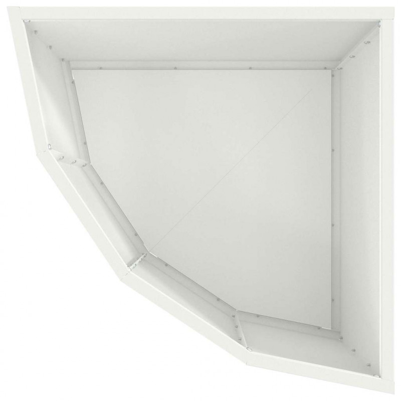 Doniczka Różnorożna Biały 45 x 45 x 35 cm Stal