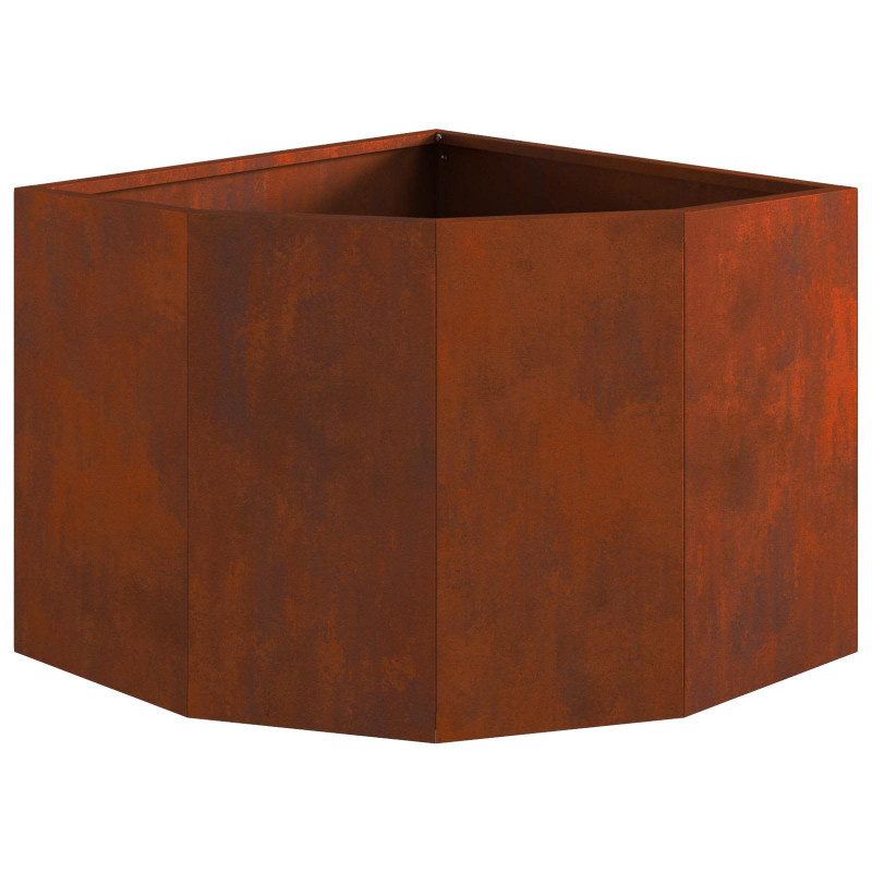 Doniczka Różnorożna Rdzawy 45 x 45 x 35 cm stal kortenowska