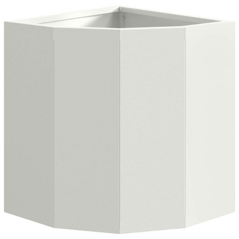 Doniczka Różnorożna Biały 30 x 30 x 35 cm Stal