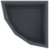 Doniczka Różnorożna Antracyt 30 x 30 x 35 cm Stal