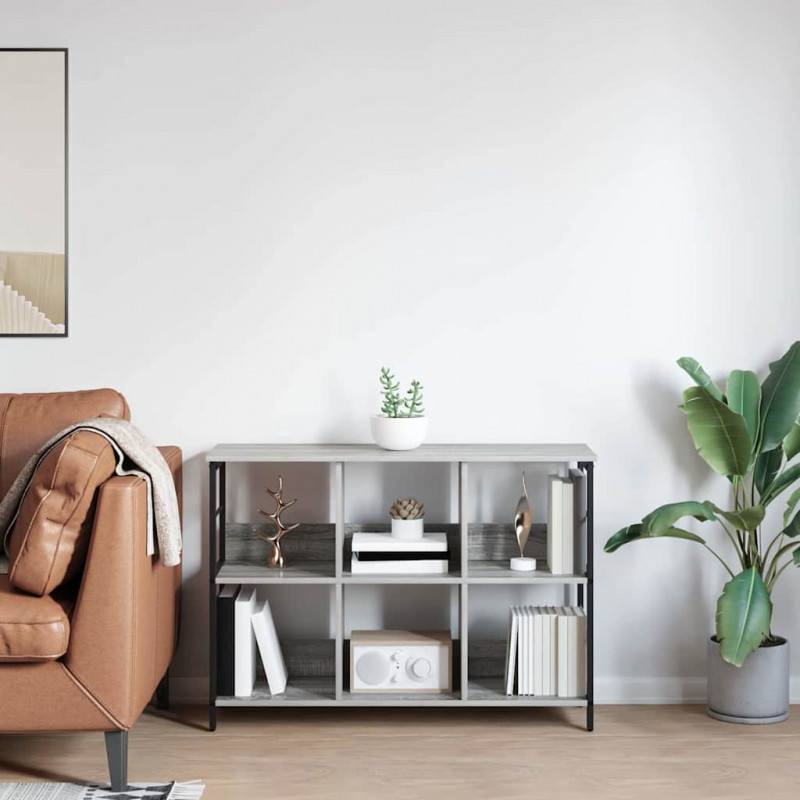 Półka na książki Szary Sonoma 102 x 32 x 72,5 cm