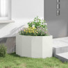 Doniczka Różnorożna Biały 60 x 60 x 50 cm Stal