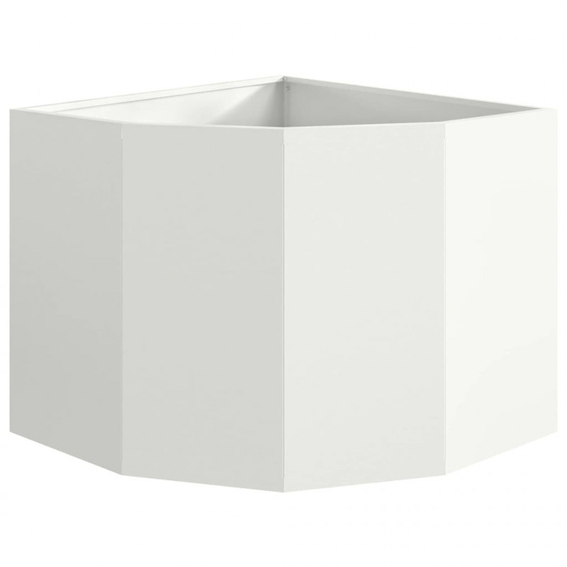 Doniczka Różnorożna Biały 60 x 60 x 50 cm Stal