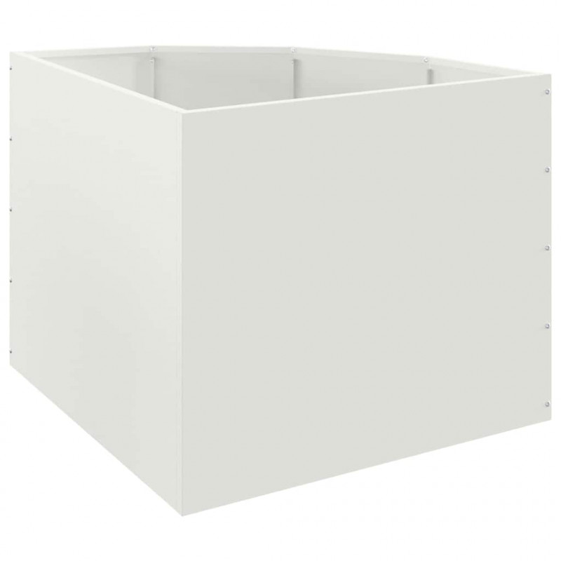 Doniczka Różnorożna Biały 60 x 60 x 50 cm Stal