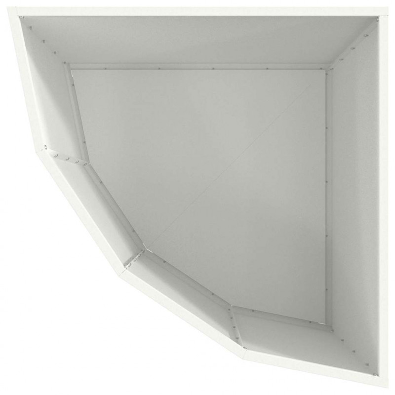 Doniczka Różnorożna Biały 60 x 60 x 50 cm Stal