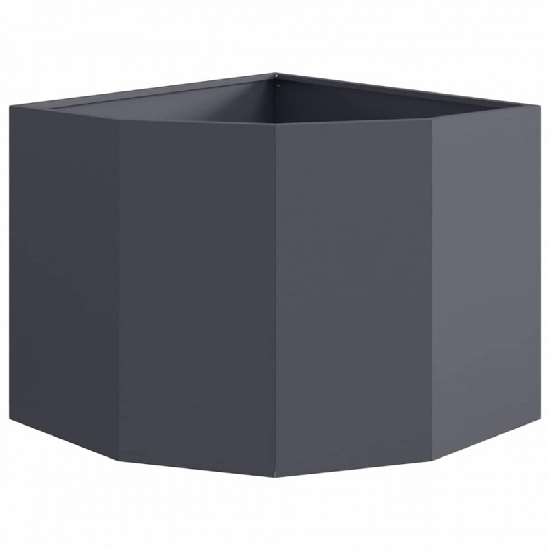 Doniczka Różnorożna Antracyt 60 x 60 x 50 cm Stal