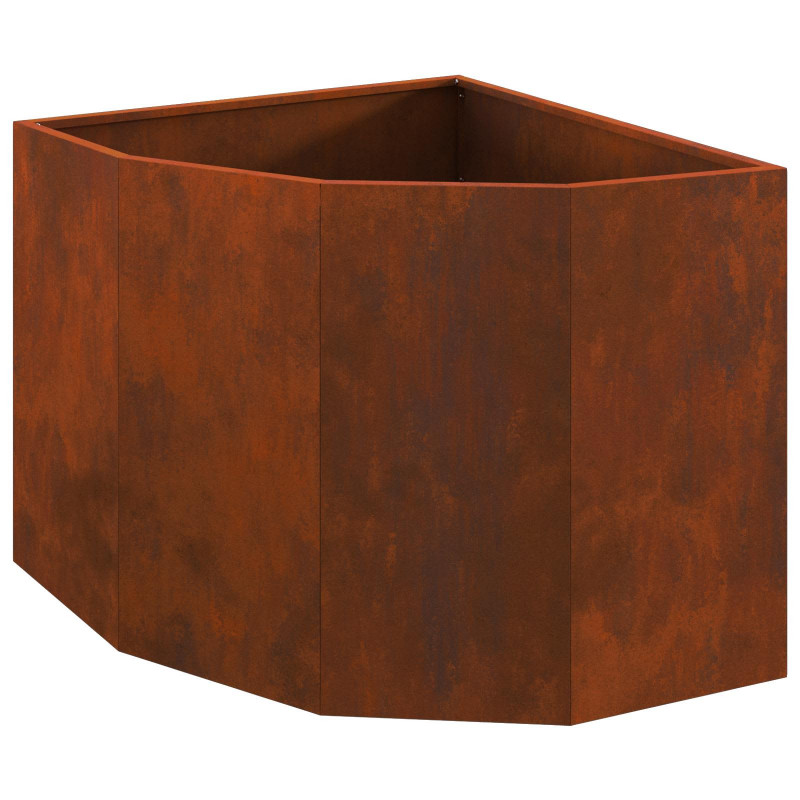 Doniczka Różnorożna Rdzawy 60 x 60 x 50 cm stal kortenowska