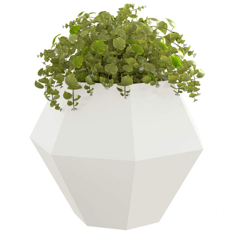 Donica Biały 100 x 100 x 80 cm Stal