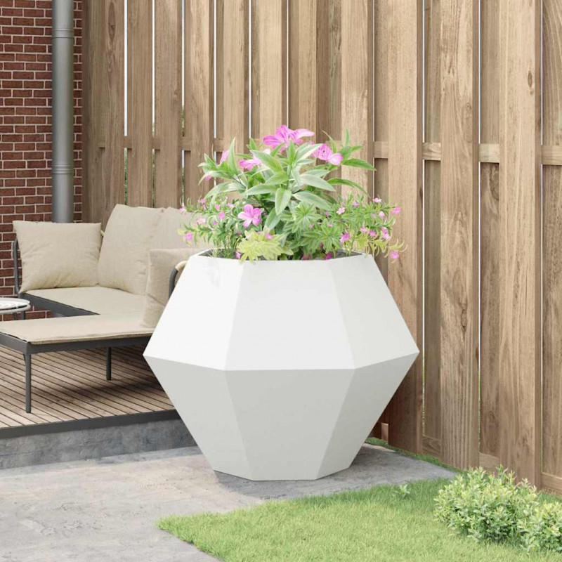 Donica Biały 100 x 100 x 80 cm Stal
