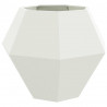 Donica 2 pcs Biały 100 x 100 x 80 cm Stal