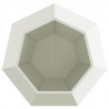 Donica 2 pcs Biały 100 x 100 x 80 cm Stal