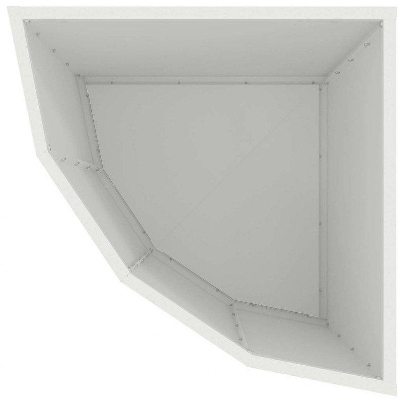 Doniczka Różnorożna Biały 45 x 45 x 50 cm Stal