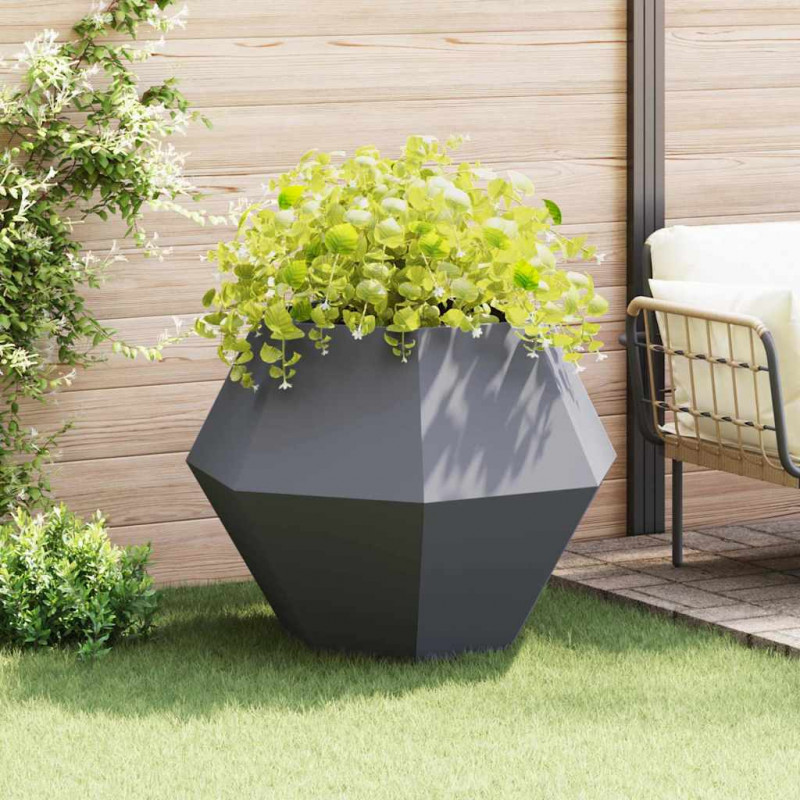 Donica Antracyt 100 x 100 x 80 cm Stal
