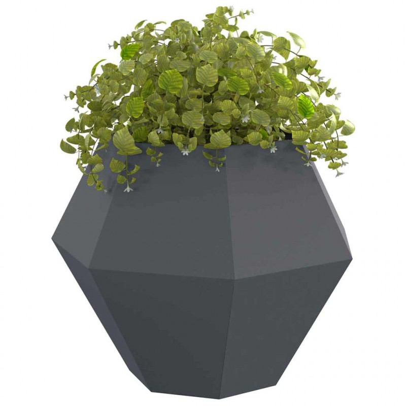 Donica Antracyt 100 x 100 x 80 cm Stal