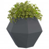 Donica Antracyt 100 x 100 x 80 cm Stal