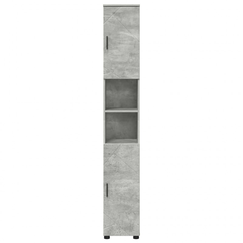 Szafka Łazienkowa z drzwiami Betonowy szary 30 x 35 x 192 cm