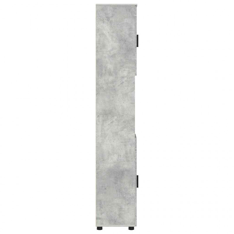 Szafka Łazienkowa z drzwiami Betonowy szary 30 x 35 x 192 cm
