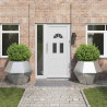 Donica 2 pcs Srebrny 100 x 100 x 80 cm Stal nierdzewna