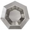 Donica 2 pcs Srebrny 100 x 100 x 80 cm Stal nierdzewna