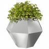 Donica 2 pcs Srebrny 100 x 100 x 80 cm Stal Galwanizowana
