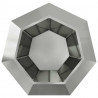Donica 2 pcs Srebrny 100 x 100 x 80 cm Stal Galwanizowana