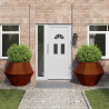 Donica 2 pcs Rdzawy 100 x 100 x 80 cm