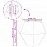 Donica 2 pcs Rdzawy 100 x 100 x 80 cm