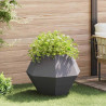 Donica Czarny 75 x 75 x 60 cm Stal