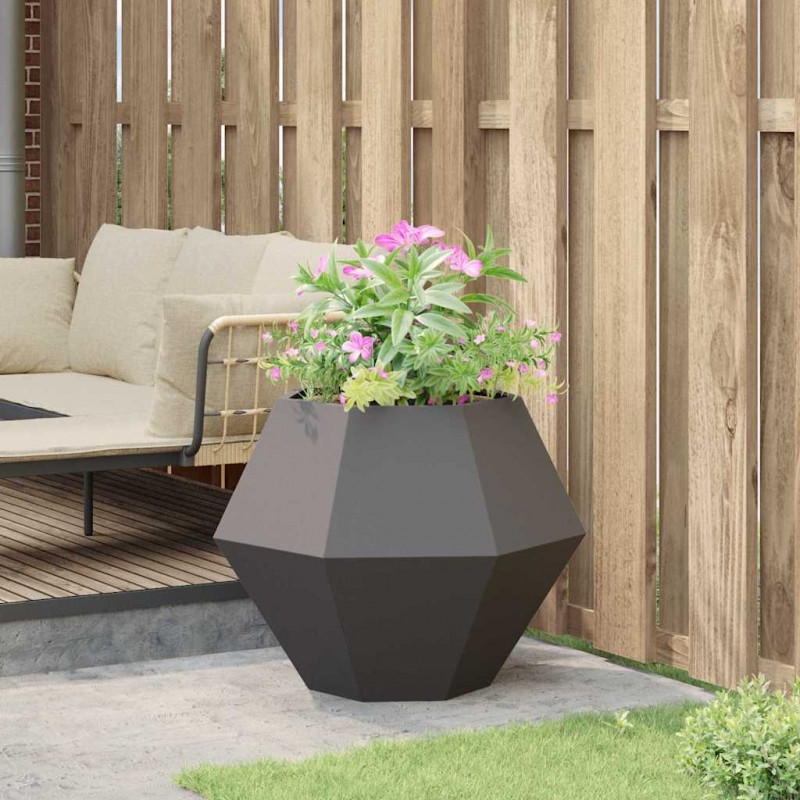 Donica Czarny 75 x 75 x 60 cm Stal