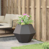 Donica Czarny 75 x 75 x 60 cm Stal
