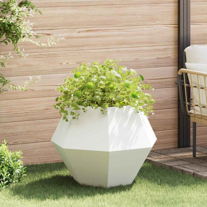 Donica Biały 75 x 75 x 60 cm Stal