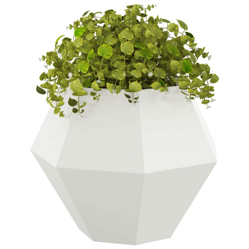 Donica Biały 75 x 75 x 60 cm Stal